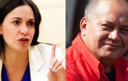 Corina Machado aparentemente destituida por Cabello el hombre más fuerte del chavismo después del presidente Maduro