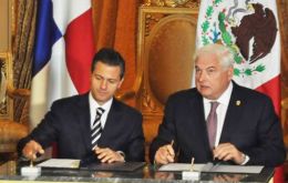 Los presidentes Peña Nieto y Martinelli fueron testigos de la firma del acuerdo