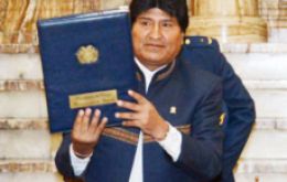 Morales fue el encargado de la presentación ante La Haya 
