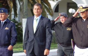 Ante el improbable escenario de una guerra convencional, argumentó el presidente ecuatoriano  