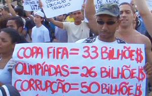 Las manifestaciones “contra el Mundial” han sido convocadas en las principales ciudades de Brasil y en el exterior: Santiago y Berlín 