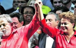Lula da Silva tuvo que sumarse a la campaña de Dilma que se venía desinflando 