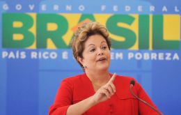 Rousseff dijo que el país puede garantizar el abastecimiento del biodiesel necesario para elevar hasta en 7 % la mezcla 