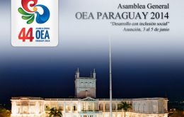 La 44 asamblea de OEA se desarrollará en Paraguay bajo la consigna de “Desarrollo con inclusión social”