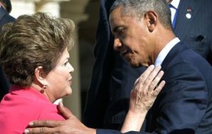 La visita a Brasil es significativa dada las tensiones surgidas con Rousseff quien suspendió su ida a la Casa Blanca por las revelaciones de espionaje  