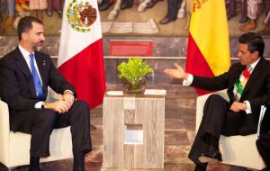 Peña Nieto se mostró “seguro” de que España y México reforzarán “los lazos” bilaterales con la asunción de Felipe