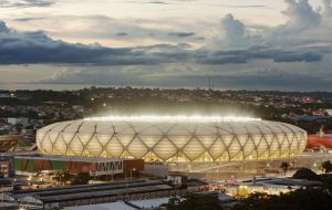 La Arena Amazonia fue uno de los estadios que presentó muchos problemas en cumplir con el cronograma de construcción 