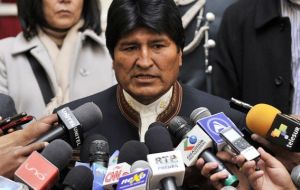 “Las sedes sindicales deben ser casas de campaña en toda Bolivia en los distintos sectores”, dijo el presidente boliviano que va por la re-elección
