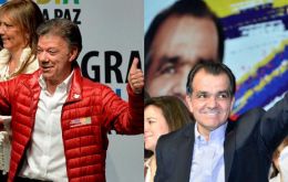 Los candidatos Santos y Zuluaga tendrán que luchar contra la abstención, 60% en la primera vuelta, y el Mundial de Brasil 