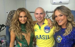 Se espera un mayor éxito que Pitbull junto a Jennifer López y Claudia Leitte en la ceremonia de apertura