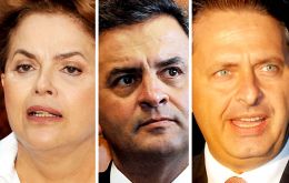 Dilma, Neves y Campos expondrán sus planes ante el plenario de la poderosa CNI