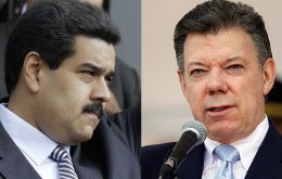Los dos presidentes, Maduro y Santos se llevan bien, pero distintas políticas económicas generan muchos roces  