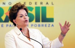 “Que paren de culparnos a nosotros, porque estamos listos”, dijo Rousseff ante una asamblea de productores rurales 