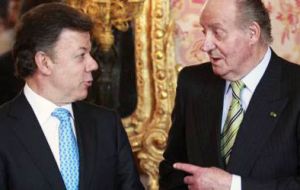 El presidente estuvo reunido con el ex rey de España Juan Carlos, un viejo amigo de Colombia