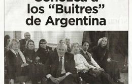 “Apenas algunos de los más de 61.000 bonistas que no han recibido ni siquiera un centavo por parte de Argentina durante más de 13 años” reza el aviso