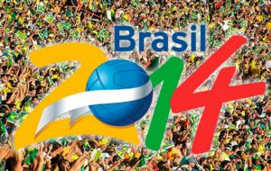En tres semanas de junio, cerca de un millón de turistas extranjeros en Brasil  gastó un récord de 797 millones, 75,9% más que el mismo mes de 2013. 