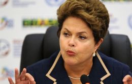 “Sin el respaldo de la población no tendremos fuerza para hacer los cambios”, dijo la jefa de Estado en una entrevista al diario O Estado de Sao Paulo