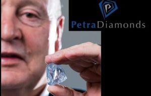 La minera dijo que esperaba que el diamante, que no tiene impurezas por nitrógeno, se venda en octubre-diciembre a entre 10 y 15 millones de dólares 