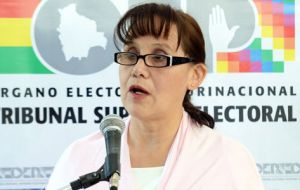 La presidenta del TSE, Wilma Velasco admitió problemas con el padrón electoral ya que habría 300.000 ciudadanos homónimos 