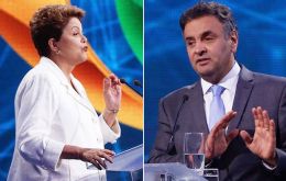 Empate durante el debate entre Dilma y Neves con miras al balotaje
