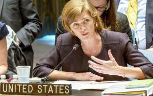 “Lamentablemente, la conducta de Venezuela en la ONU ha ido en contra del espíritu de la Carta de la ONU” señaló la embajadora Power en un comunicado