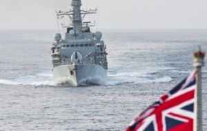 Argentina argumentó que el ejercicio militar en “Malvinas fue una nueva provocación e injustificado despliegue de fuerza por la fragata británica” 