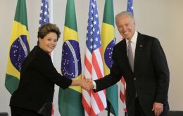 Poco después de ser reelecta Rousseff dijo al vicepresidente Joe Biden que quería retomar las discusiones para una visita de Estado formal