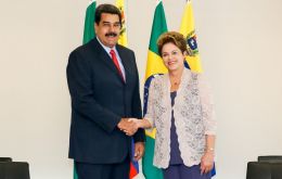 El anuncio fue realizado tras la reunión en Brasilia del mandatario venezolano con la presidenta Rousseff 