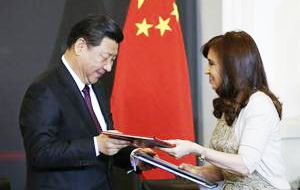 El ‘swap’ de monedas firmado con China julio pasado durante la visita a Buenos Aires del presidente chino, Xi Jinping alcanza a 11.000 millones de dólares