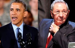 Raúl Castro sugirió que Obama podría utilizar con determinación sus amplias facultades ejecutivas para modificar sustancialmente la aplicación del bloqueo