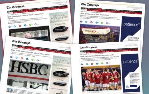 Oborne pidió una investigación independiente ya que en los últimos meses el Telegraph recuperó un acuerdo publicitario con HSBC que había perdido