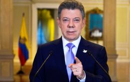 Sólo mediante la aceleración del diálogo, que ya cumplió 30 meses, será posible llegar a un “cese el fuego bilateral y definitivo” sostuvo Santos 