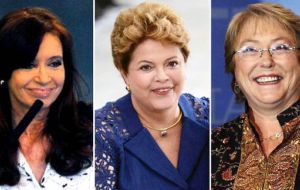 “Cristina, Dilma, Michelle, son los nombres propios de mujeres valientes que buscan la igualdad y la justicia social en nuestro continente” dijo la embajadora