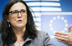 El jueves 11 de junio en Bruselas (Bélgica) los ministros y cancilleres del Mercosur se reúnen con la Comisaria de Comercio Cecilia Malmström.