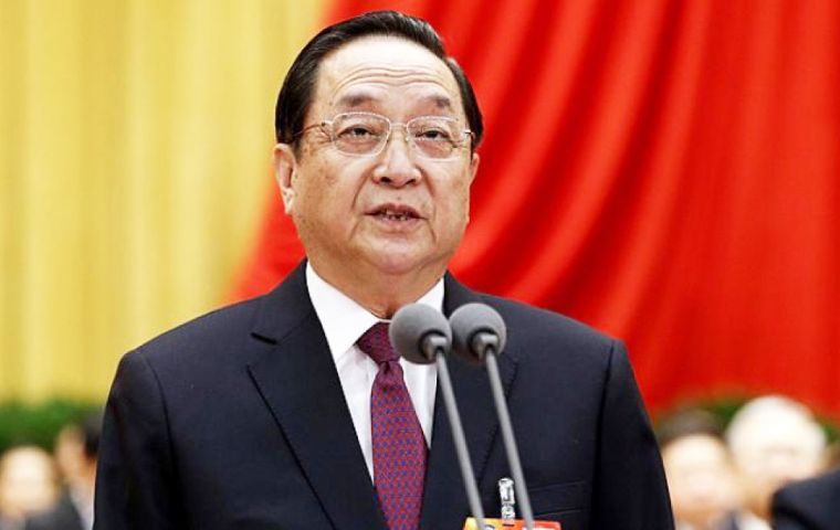 El presidente del Poder Consultivo Yu Zhengsheng anunció la medida durante su discurso al séptimo Foro del Estrecho que se inauguró este fin de semana