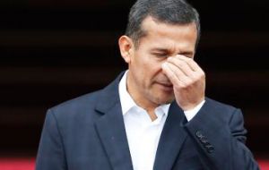 En tanto la aprobación a la gestión del presidente Ollanta Humana bajó al 17%, el porcentaje más bajo de su Gobierno (2011-2016)