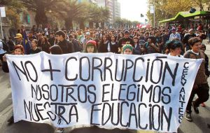 La marcha es parte de una serie de manifestaciones que se han desarrollado en Chile de forma semanal desde hace más de un mes