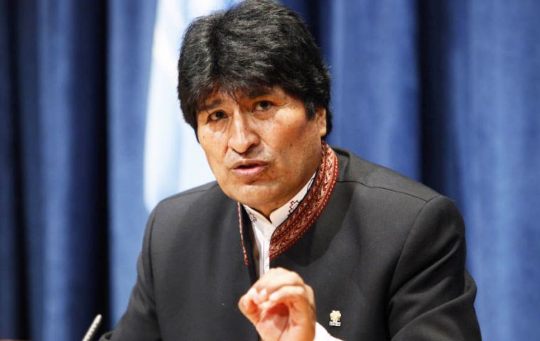 “El hermano Papa dijo que hay tres temas pendientes en América Latina y el Caribe: Puerto Rico, Malvinas y el mar para Bolivia”, indicó Morales 