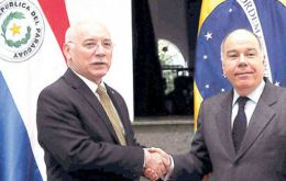 Vieira y Loizaga según fuentes brasileñas, coincidieron en que una de las prioridades para el bloque es llevar a buen puerto la negociación con la UE.