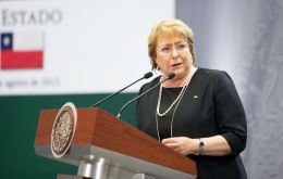 “Chile es para México su tercer socio comercial en América Latina. Eso da contexto y clara dimensión del tamaño de la relación”, dijo Bachelet 