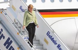 Merkel llega miércoles por la noche para una visita de 24 horas y será recibida por Rousseff, con una “cena de trabajo” en el Palacio de la Alvorada