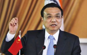 El PM Li Keqiang anunció en mayo pasado durante una gira por varios países latinoamericanos que China preparaba un fondo de US$ 30.000 millones 