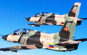 Según Colombia dos aviones militares venezolanas entraron en el departamento de La Guajira, en el extremo norte del país y fronterizo con el estado de Zulia.