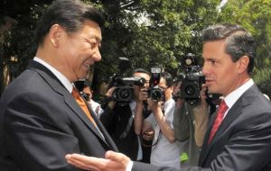 El ministro subrayó “los fructíferos y permanentes diálogos bilaterales y las visitas recíprocas de los presidentes Enrique Peña Nieto y Xi Jinping”