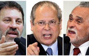 Otros presos distinguidos de ese proceso son el ex jefe de gabinete de Lula, el ex-presidente del PT Genoino, José Direcu y el ex tesorero Delubio Soares 