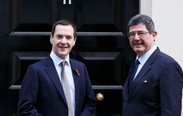Levy se reunió en Londres con su homónimo George Osborne, en el marco del primer Diálogo Financiero y Económico entre Brasil y el Reino Unido