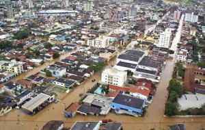 En Rio Grande do Sul, 38 municipios estaban afectados por las fuertes lluvias y doce ciudades decretaron situación de emergencia