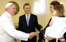 La última reunión fue en 2013 cuando el actual presidente aún era jefe del gobierno de Buenos Aires. Macri fue a Roma junto a su esposa Juliana y su hija Antonia. 