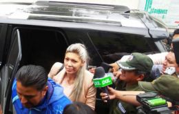 ”Gabriela Zapata Montaño fue aprehendida esta mañana y se encuentra en FELCC (Fuerza de Lucha contra el Crimen)”, confirmó el Ministerio de Interior