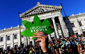 “Uruguay no es un país productor de narcóticos importante y tiene bajos niveles de corrupción relacionados con la droga”, dice el informe.